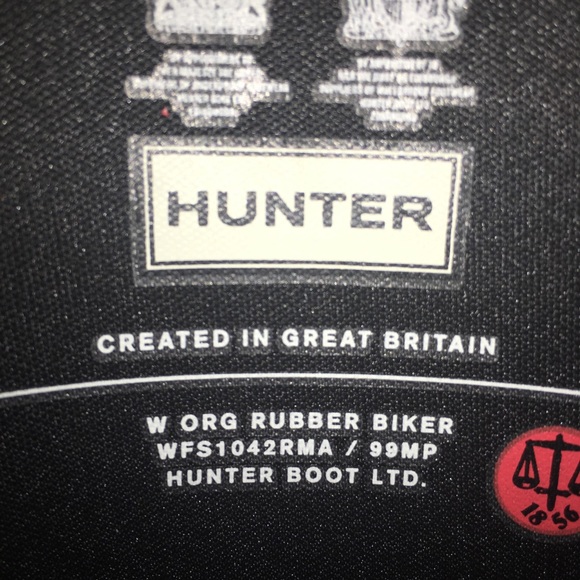 Hunter Original Biker Waterproof Short Rain Boots - Picture 8 of 8